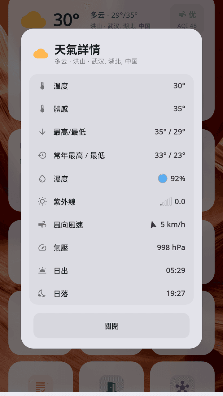 Weather detail